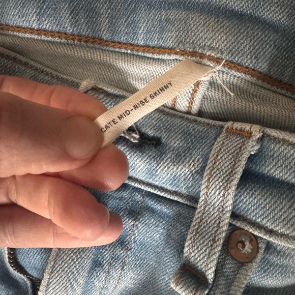 rag & bone Women's Sky Blue Skinny Jeans - Picture 5 of 9